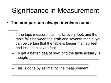 Ppt Significance In Measurement Powerpoint Presentation Free