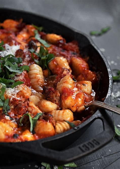 Gnocchi Meets Italian Sausage Tomatoes Sun Dried Tomatoes And
