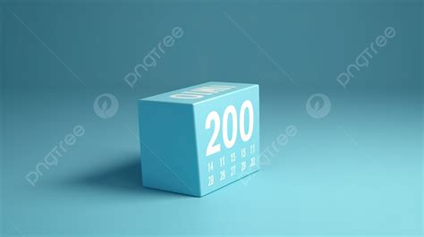 3d Rendered Cyanite Calendar Icon With A Light Blue Background For