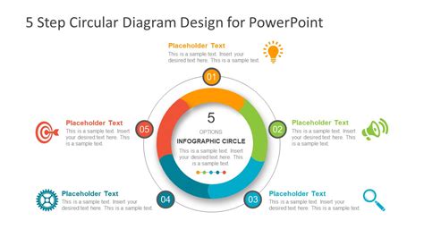 Step Circular Diagram Design For Powerpoint Slidemodel