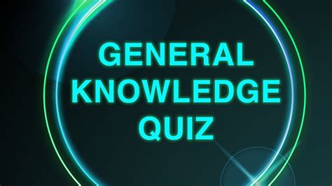 General Knowledge Quiz Youtube