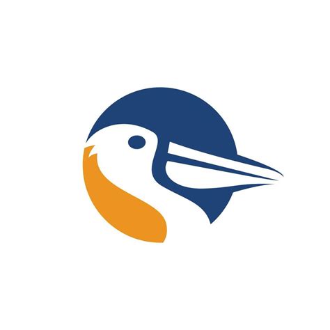 Pelican Vector Logo Design Vector Illustration Emblem Of Pelican