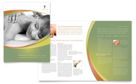 Massage And Chiropractic Brochure Template Design