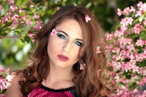 Free Images Plant Girl Woman Flower Model Spring Fashion Clothing Lady Pink Facial