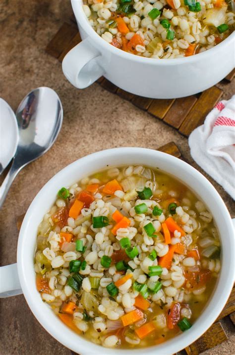 Turn it into a full meal by serving it alongside vegan cheese sandwiches or mock tuna salad. Delicious Healthy Barley Soup Recipe | Watch What U Eat