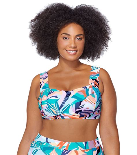 Raisins Women S Korakia Jamaica Plus Size Bikini Top At