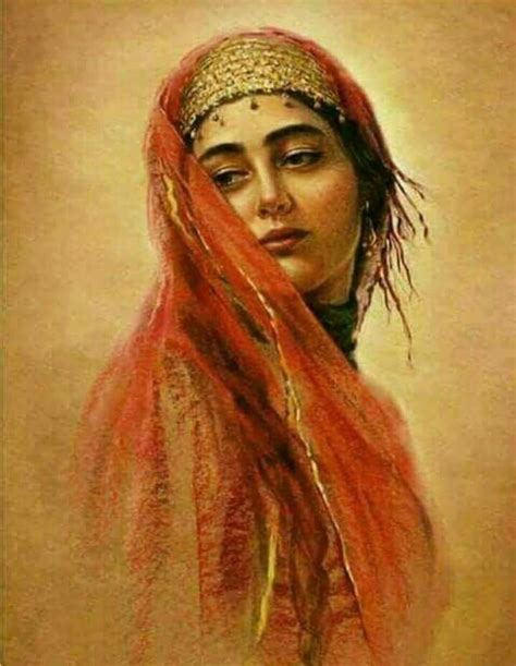 Oil Painting Portrait Portrait Painting Art Painting Arabian Women