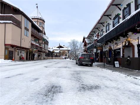 Leavenworth Wa Usa Circa December 2022 Wide View Of The Downtown