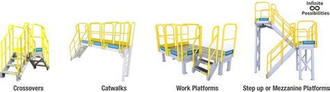 Industrial Metal Work Platforms And Stair Systems Saferack