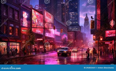 Neon City Pulse stock illustration. Illustration of pulsating - 292833431