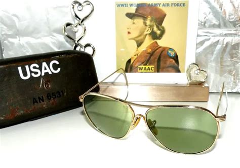 wwii 1940 s american optical 1 10 12k gf ful vue aviator sunglasses box 66 ao rb 245 00 picclick