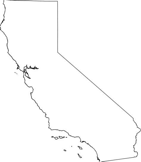 Filemap Of California Outlinesvg California Outline California Map