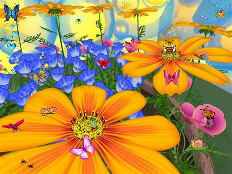 Flowers And Butterflies Screensaver For Windows Flowers Screensaver