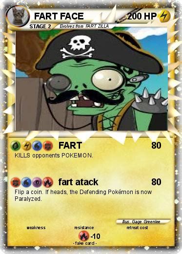 pokémon fart face 3 3 fart my pokemon card