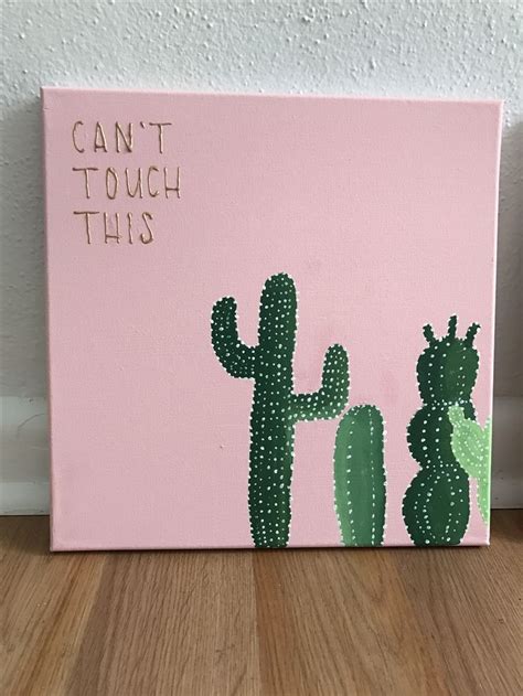 We did not find results for: Cactus. Can't touch this. Canvas paint. | Mini canvas art ...