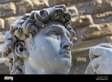 Detail Of Statue Of David By Michelangelo Piazza Della Signoria
