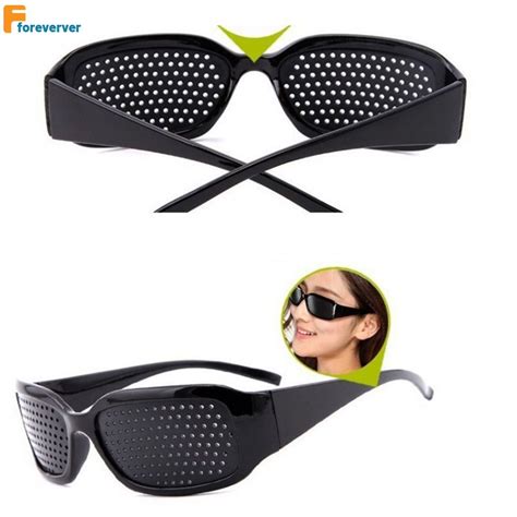 anti myopia astigmatism glasses with holes vision correction fatigue pin hole glasses for men