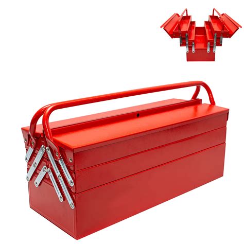 Buy 20 Inch Portable Tool Box Metal Toolbox5 Tray Cantilever Steel