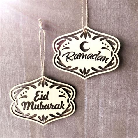 10pcsset Diy Eid Mubarak Muslim Home Decoration Ramadan Decor Pendant