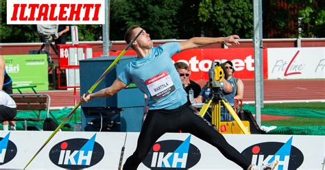 Jarmo Marttila heitti keihästä 82,04 metriä