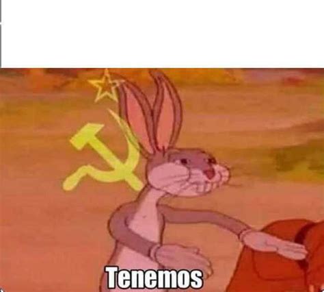 Nel template possiamo vedere un'immagine di bugs bunny con applicato un filtro rosso, la falce e martello e la bandiera dell'unione sovietica. dopl3r.com - Memes - Tenemos, Bugs Bunny comunista ...