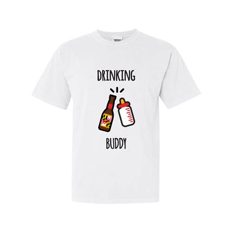 Drinking Buddy White Shirt Route One Apparel
