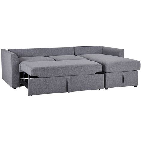 Dream 3 Seater Chaise Sofa Bed In Ash Fabric 5db157b9e96c2  