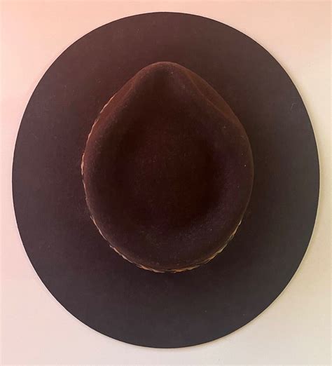 Vintage Stetson Mallory Western Cowboy Hat Dark Brown Gem