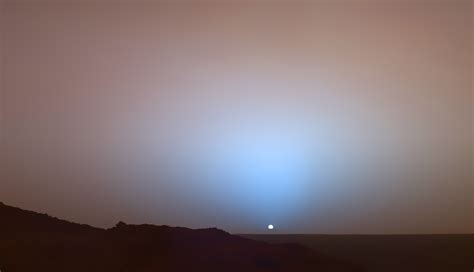 Sunset On Mars Space