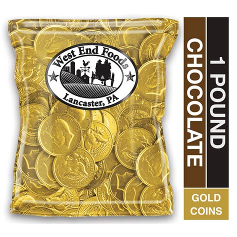 Bulk Milk Chocolate Gold Coins Candy 1lb Pack