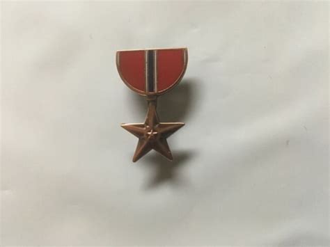 Us Armed Forces Bronze Star Hatlapel Pin Ebay