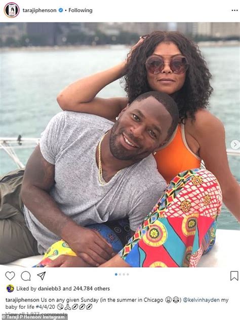 Taraji P Henson Cuddles Up To Fiancé Kelvin Hayden As They Enjoy A