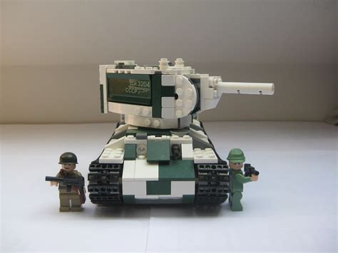 Ww2 Lego Tank Kv2 Winter 6 Kv2 Soviet Tank With On Scale Flickr