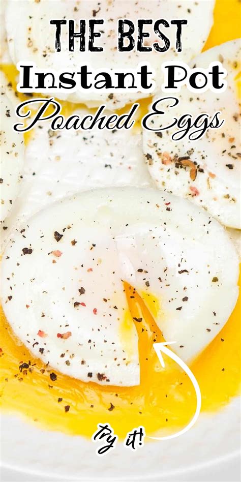 Instant Pot Poached Eggs Ready In Minutes Poached Eggs Healthy Breakfast Recipes Easy