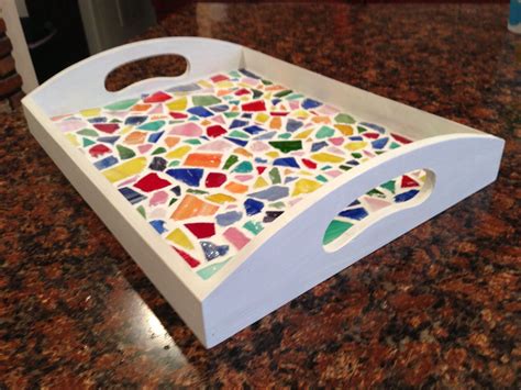 Glass Mosaic Tray This Would Be Cute With Fiesta Plates From The
