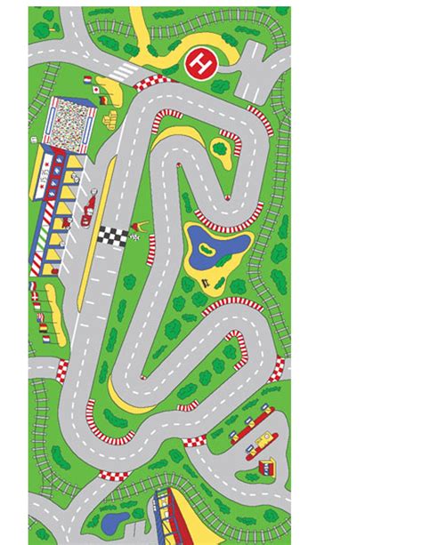 6 Best Images Of Printable Race Car Track Race Track Template
