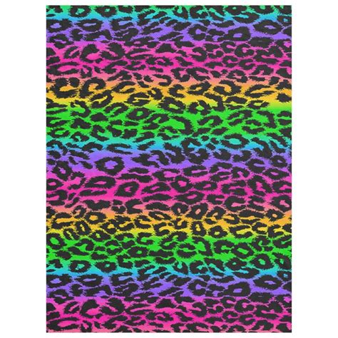 Rainbow Leopard Print Fleece Blanket Zazzle Leopard Print Wallpaper