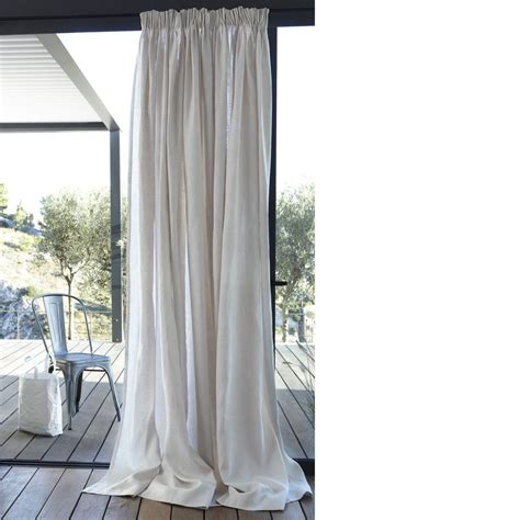 Rideau lin lavé doublé, passants cuir, private. Chambre parentale du bas: Rideau pur lin à plis flamands ...