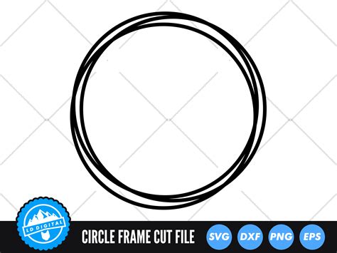 Circle Frame Svg Circle Monogram Graphic By Lddigital · Creative Fabrica