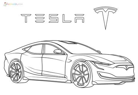 Tesla Model X Coloring Page Free Printable Coloring Pages Tesla Model