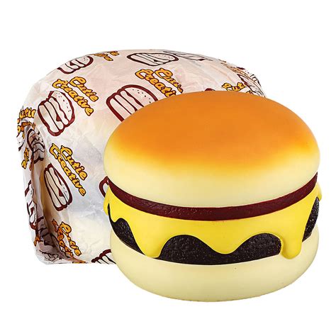 Cutie Creative Squishy Cheese Beef Burger Humongous Giant Hamburger