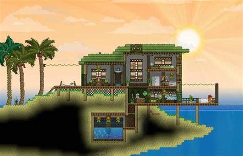 Maybe you would like to learn more about one of these? Lounging on the dock | Terraria house ideas, Terraria ...
