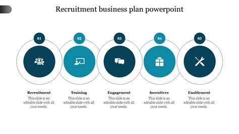 Simple Recruitment Business Plan Powerpoint Template