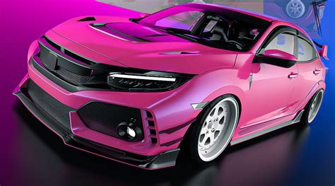 Zany Honda Civic Type R Thinks It Looks Pretty In Cgi Pink Barbie