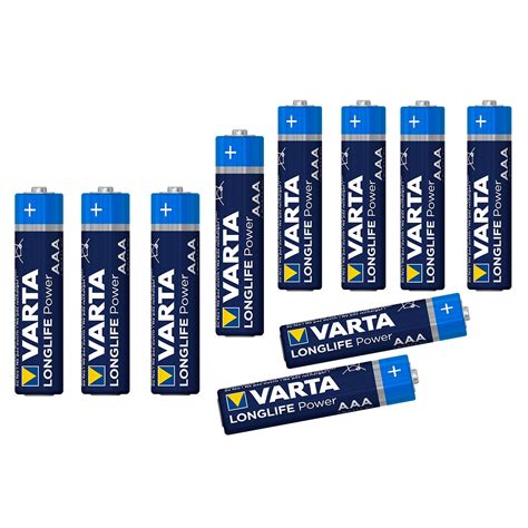 Duracell's aaa batteries are ideal for all your everyday devices. 10 Varta LONGLIFE Power Batterien AAA Micro Alkali-Mangan ...