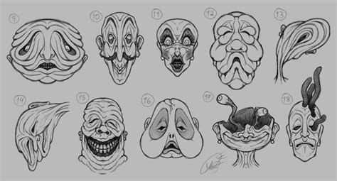 Little Nightmares Faces Concept Art Pile 2 By Angodrag0n On Deviantart