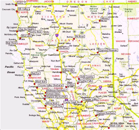 Northern California Map Of Cities Map