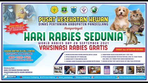 Vaksinasi Rabies Massal Di Puskeswan Pandeglang Hari Rabies Sedunia Worldrabiesday