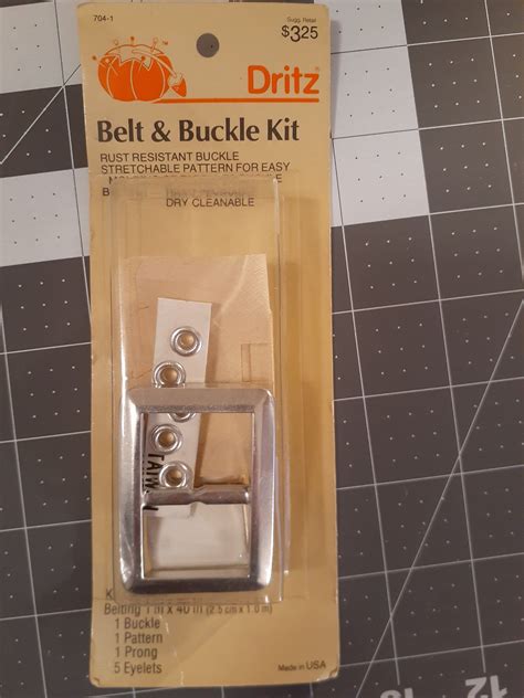 Dritz Belt And Buckle Kit Part No 704 1 White 1 Buckle 1 Etsy