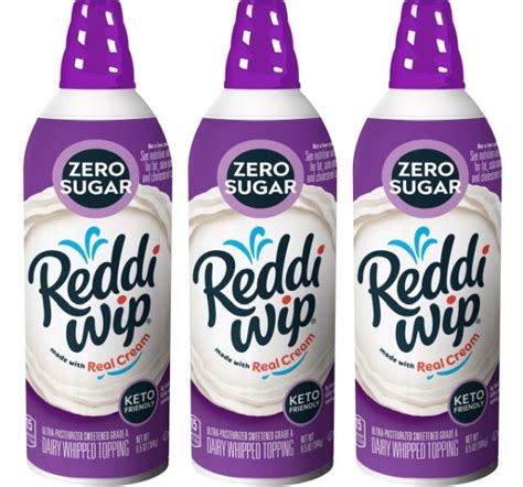 New Reddi Wip Zero Sugar Whipped Topping Appears In The Dairy Aisle